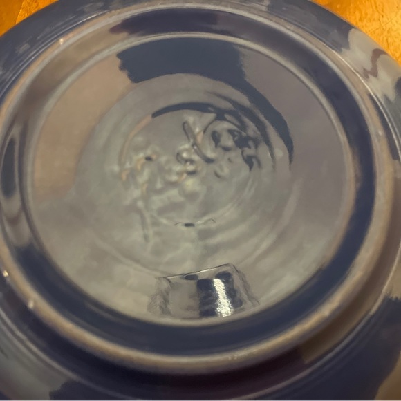 Lovely Pair of Vintage Cobalt Blue Fiesta Dinnerware 8 1/2” Nappy Bowls - Picture 7 of 10